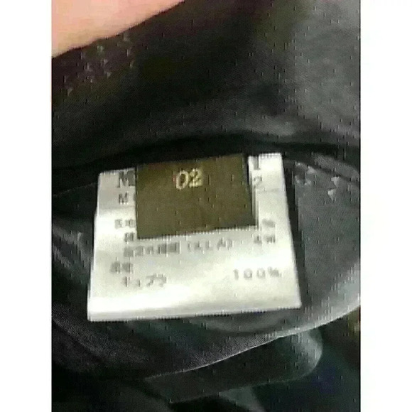 Distinction Bigi  Mens Size M Black Long Sleeve Button Up Jacket Belted - Picture 6 of 7